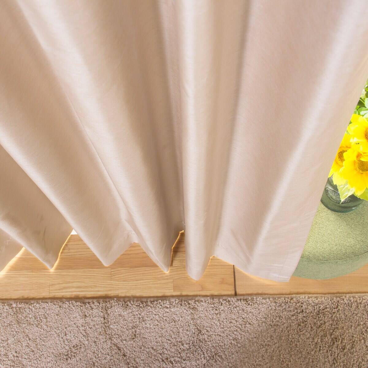 遮光1級・遮熱・遮音オーダーカーテン ロシェコーティング ベージュ 2