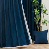 オーダーカーテン ロシェ ブルー 2倍ヒダ(幅101-200/丈-140cm)