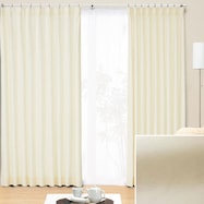 オーダーカーテン ロシェ アイボリー 2倍ヒダ