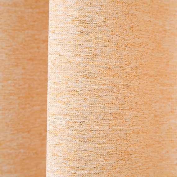 遮光1級・遮熱・防炎カーテン(ノーチェ オレンジ 100X185X2) 3枚目画像