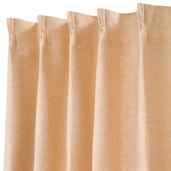 遮光1級・遮熱・防炎カーテン(ノーチェ オレンジ 100X185X2) 11枚目画像