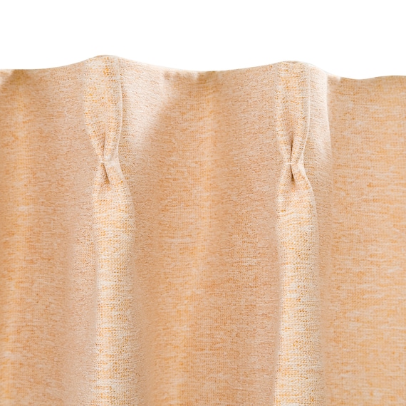 遮光1級・遮熱・防炎カーテン(ノーチェ オレンジ 100X185X2) 12枚目画像