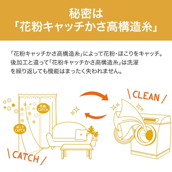 遮光2級・遮熱・花粉キャッチカーテン(キャッチCボタニカ 100X135X2) 6枚目画像