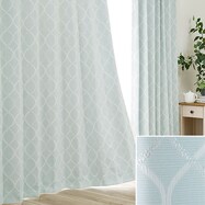 裏地付き遮光2級 遮熱カーテン パターン ターコイズブルー 通販 ニトリネット 公式 家具 インテリア通販 裏地付き遮光2級 遮熱カーテン パターン ターコイズブルー 通販 ニトリネット 公式 家具 インテリア通販