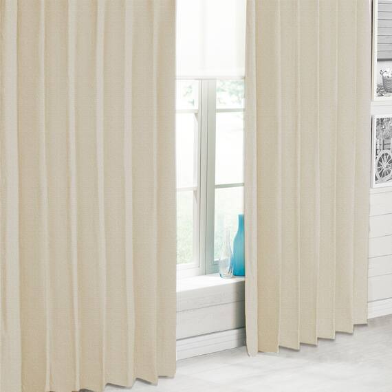 遮光2級・遮熱・防炎・50サイズカーテン(ノーブル3 アイボリー 100X210X2) 2枚目画像