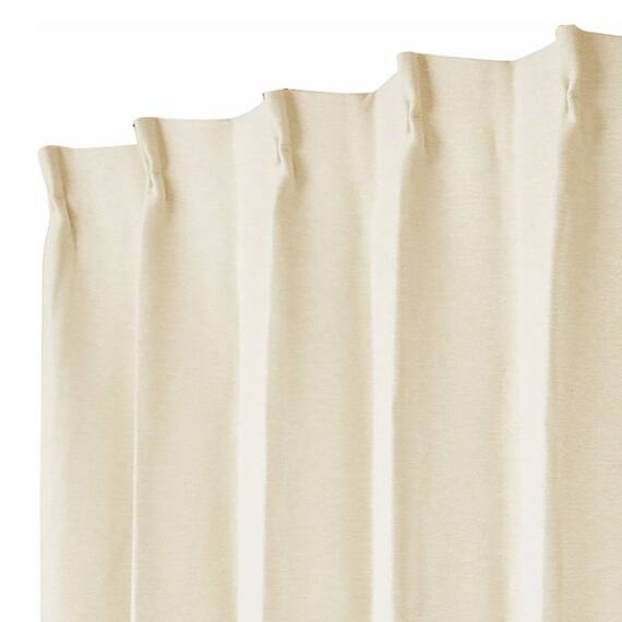 遮光2級・遮熱・防炎・50サイズカーテン(ノーブル3 アイボリー 100X210X2) 3枚目画像