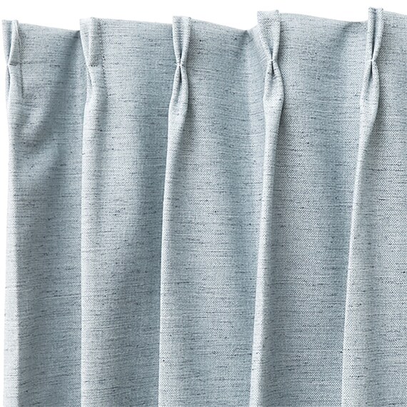 遮光1級・遮熱・遮音カーテン(レーベル ターコイズブルー 100X110X2) 6枚目画像