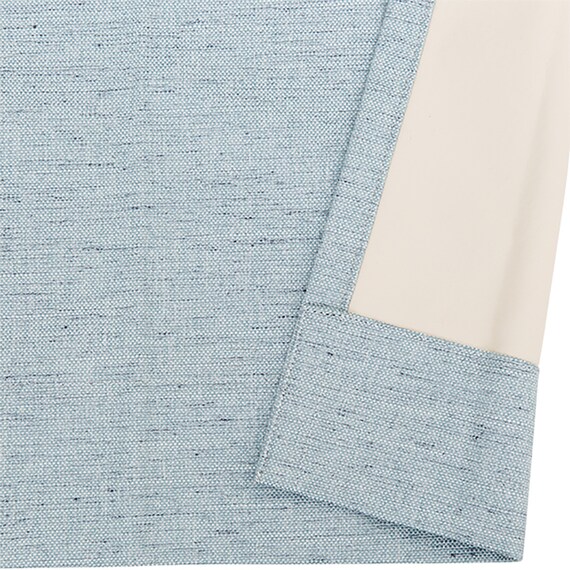 遮光1級・遮熱・遮音カーテン(レーベル ターコイズブルー 100X110X2) 9枚目画像