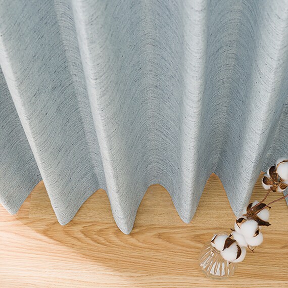 遮光1級・遮熱・遮音カーテン(レーベル ターコイズブルー 100X110X2) 12枚目画像