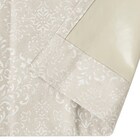 遮光1級・遮熱・遮音カーテン(ダマスク ベージュ 100X110X2) 6枚目画像