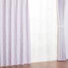 裏地付き遮光2級・遮熱カーテン(パターン レッドパープル 100X110X2) 2枚目画像