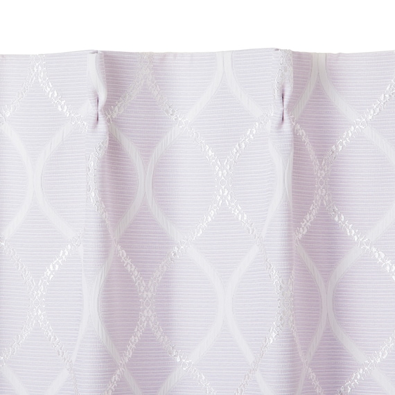 裏地付き遮光2級・遮熱カーテン(パターン レッドパープル 100X110X2) 5枚目画像