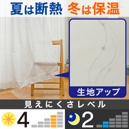 【省エネ・節電】遮熱・ミラーレースカーテン(ラルム)