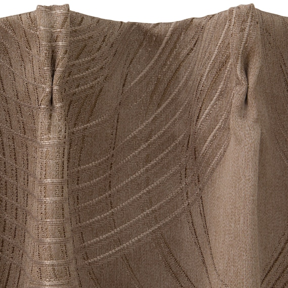 裏地付き遮光1級・遮熱ジャカードカーテン(RK001 ブラウン 100X178X2) 5枚目画像