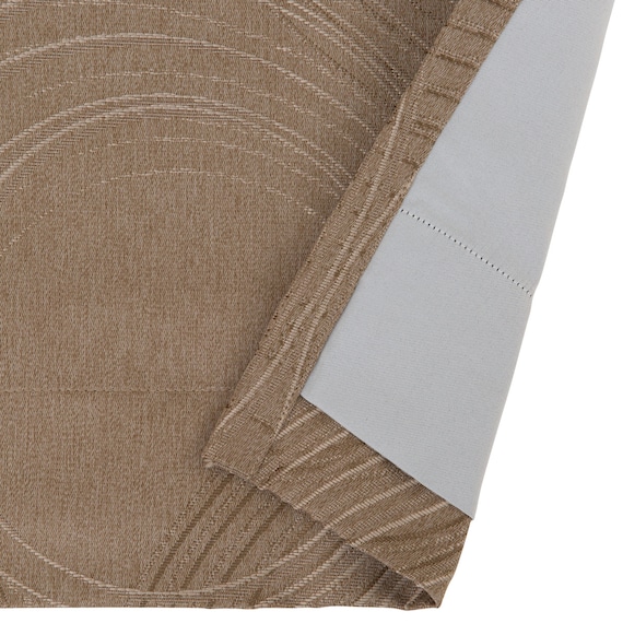 裏地付き遮光1級・遮熱ジャカードカーテン(RK001 ブラウン 100X178X2) 7枚目画像