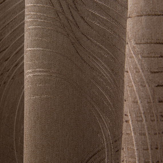 裏地付き遮光1級・遮熱ジャカードカーテン(RK001 ブラウン 100X178X2) 8枚目画像