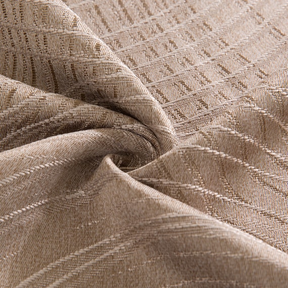 裏地付き遮光1級・遮熱ジャカードカーテン(RK001 ブラウン 100X178X2) 10枚目画像