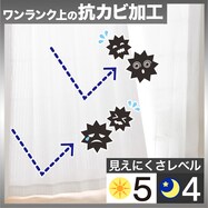 【省エネ・節電】遮熱・遮像・抗カビ・採光レースカーテン(ENアンティ)