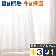 【省エネ・節電】遮熱・採光・通風レースカーテン(EC RL-001)