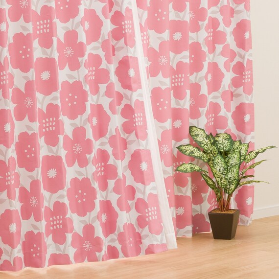 （1枚入り）遮光2級・遮熱カーテン(RD022 ローズ 100X200X1) 1枚目画像