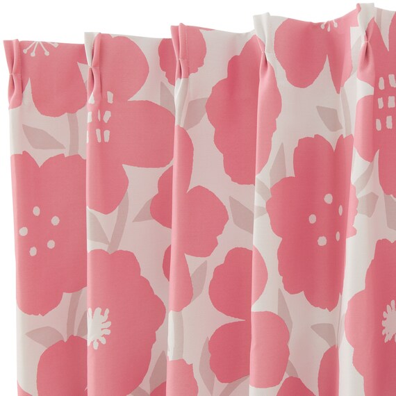 （1枚入り）遮光2級・遮熱カーテン(RD022 ローズ 100X200X1) 6枚目画像