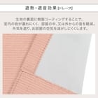 遮光1級・遮熱・遮音カーテン&遮熱・遮像レース4枚セット(RP002 LRO 100X190cmセット) 6枚目画像