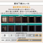 遮光1級・遮熱・遮音カーテン&遮熱・遮像レース4枚セット(RP002LYGR 100X178cmセット) 4枚目画像