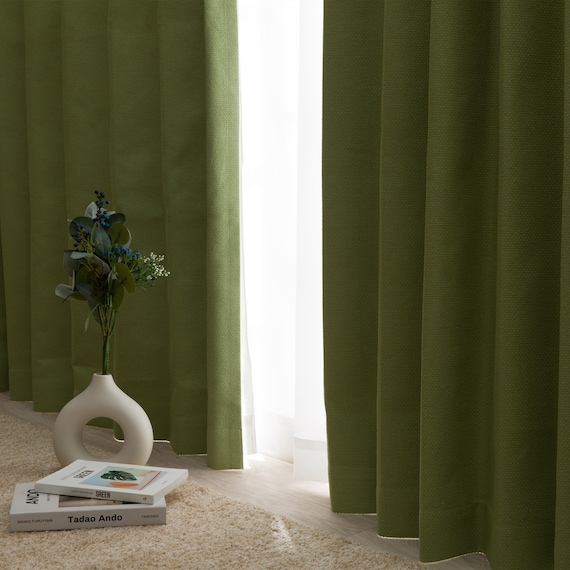 遮光1級・遮熱・遮音カーテン&遮熱・遮像レース4枚セット(RP002LYGR 100X178cmセット) 18枚目画像