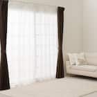 遮光1級・遮熱・遮音カーテン&遮熱・遮像レース4枚セット(RP002 DkBR100X190cmセット) 3枚目画像