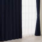 遮光1級・遮熱・遮音カーテン&遮熱・遮像レース4枚セット(RP002 NV 100X135cmセット) 1枚目画像
