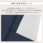 遮光1級・遮熱・遮音カーテン&遮熱・遮像レース4枚セット(RP002 NV 100X210cmセット) 6枚目画像