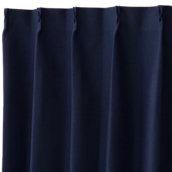 遮光1級・遮熱・遮音カーテン&遮熱・遮像レース4枚セット(RP002 NV 100X135cmセット) 13枚目画像