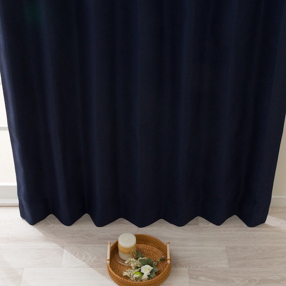 遮光1級・遮熱・遮音カーテン&遮熱・遮像レース4枚セット(RP002 NV 100X135cmセット) 17枚目画像