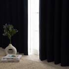 遮光1級･遮熱･遮音カーテン&遮熱･遮像レース4枚セット(RP002 NV 100X220cmセット) 18枚目画像