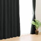 遮光1級・遮熱・遮音カーテン&遮熱・遮像レース4枚セット(RP002 BK 100X135cmセット) 2枚目画像