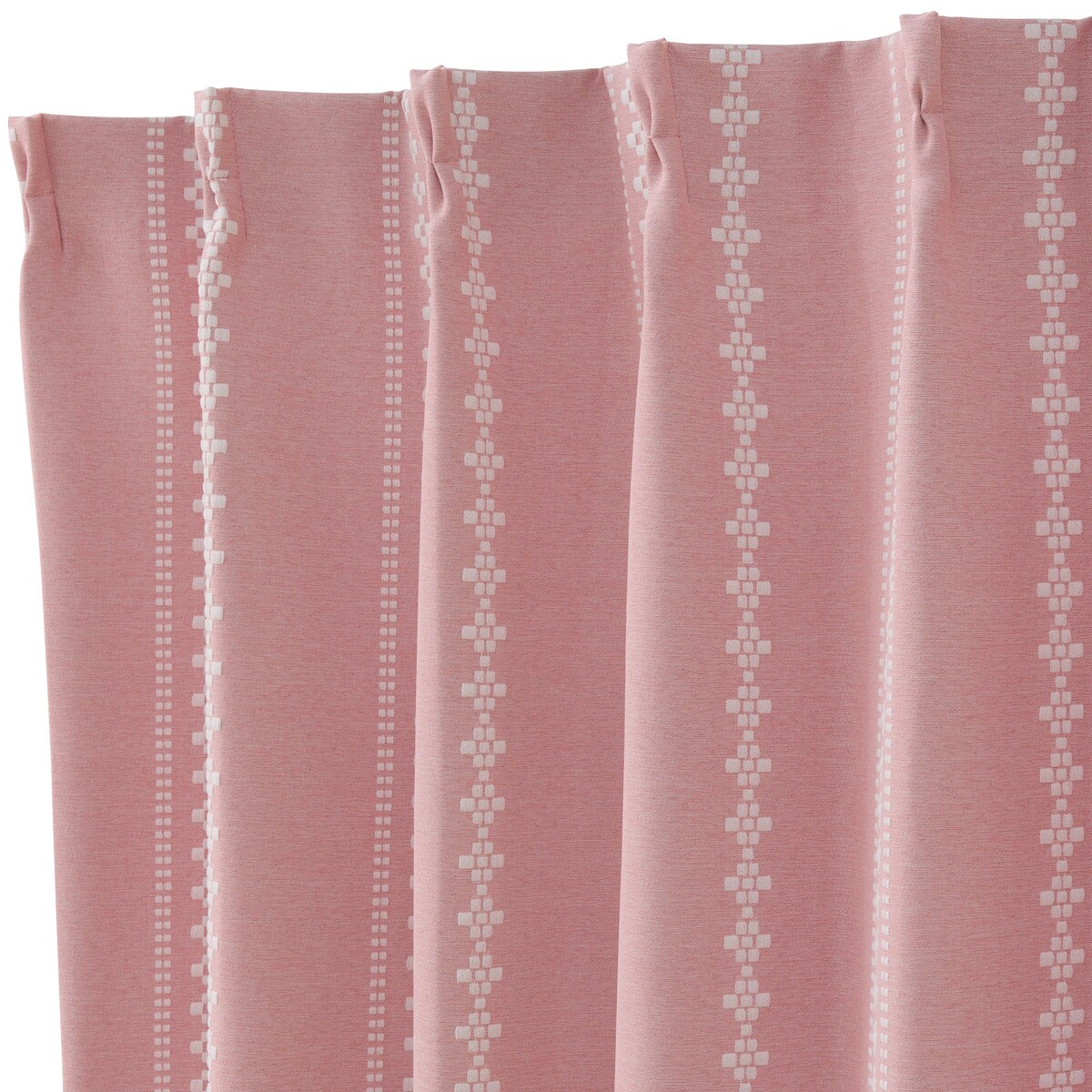 ニトリ RD120 ライトローズ カーテン 100×200cm×2 レース付 遮光1級・遮熱・保温・遮音カーテン(RD120 ローズ 150X200X2) | ニトリ