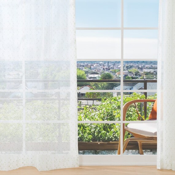 レースカーテン(ラシェル 100X108X2) 3枚目画像