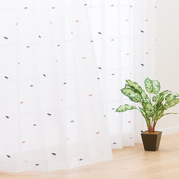 レースカーテン(ダイナソー 100X176X2) 1枚目画像