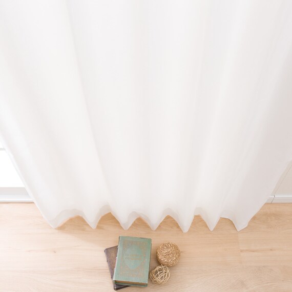 1枚入り 綿混カーテン(レダ アイボリー 100X110X1) 3枚目画像