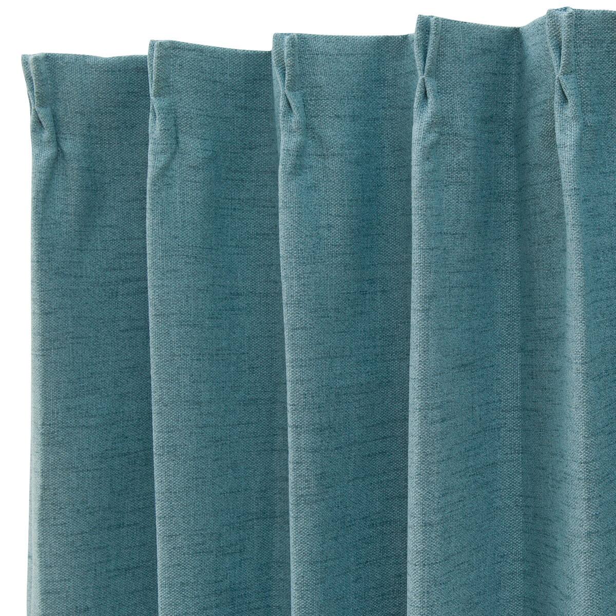 遮光2級カーテン エスト ターコイズブルー 100x190x2 通販 ニトリネット 公式 家具 インテリア通販