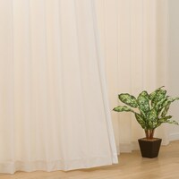 既製カーテン(PD001 アイボリー 100X110X2)