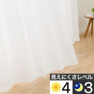 遮熱・遮像・防汚レースカーテン(PL004)
