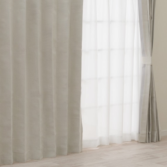 遮光1級・遮熱・遮音カーテン&遮熱・遮像レース4枚セット(RP002 IV 100X110cmセット) 1枚目画像