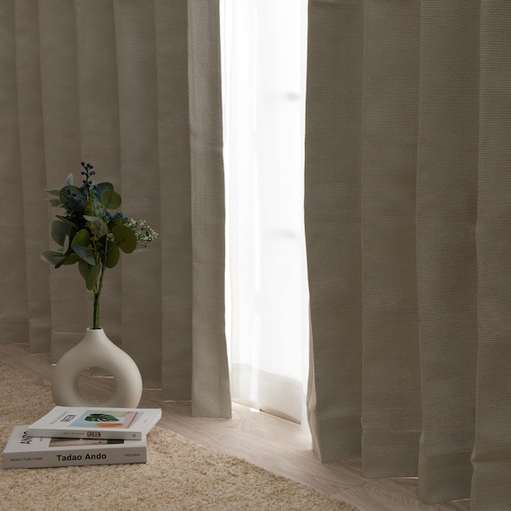 遮光1級・遮熱・遮音カーテン&遮熱・遮像レース4枚セット(RP002 IV 100X110cmセット) 18枚目画像