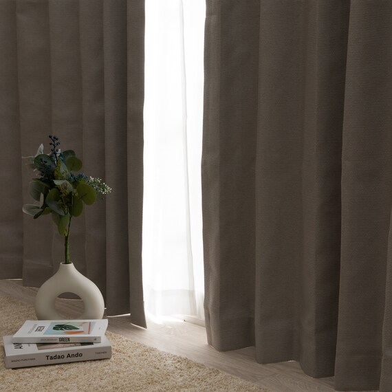 遮光1級･遮熱･遮音カーテン&遮熱･遮像レース4枚セット(RP002 GY 100X110cmセット) 18枚目画像