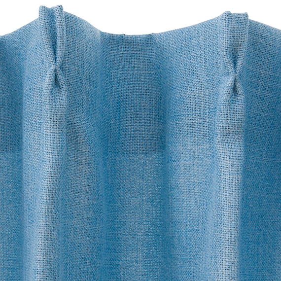 遮光3級カーテン(RD024 ブルー 100X178X2) 5枚目画像