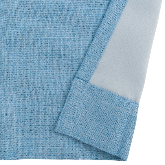 遮光3級カーテン(RD024 ブルー 100X178X2) 7枚目画像