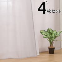 カーテン&レース 4枚セット(RP007GY 110X135cmセット)