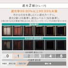 遮光2級・遮熱カーテン&遮熱・遮像レース4枚セット(RP003 100X220cmセット) 6枚目画像