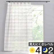 遮熱・ミラーレースカーテン (ANM016)(Living in Comfort)